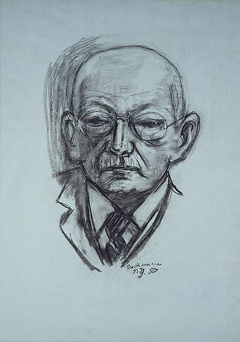 Portrait of Georg Swarzenski. 1950 a Max Beckmann