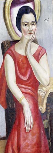 Portrait of Käthe von Porada. 1924 a Max Beckmann