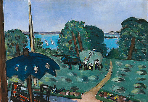 View of Lake Chiemsee. 1934 a Max Beckmann