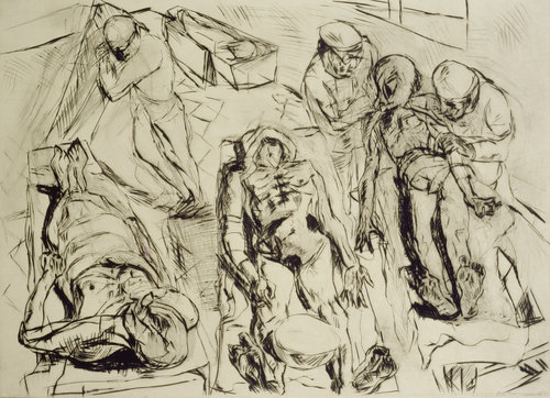 The Morgue. a Max Beckmann