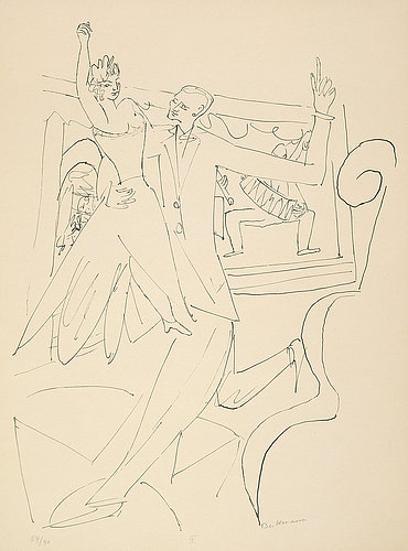 Day and Dream, Plate IV - Tango. a Max Beckmann