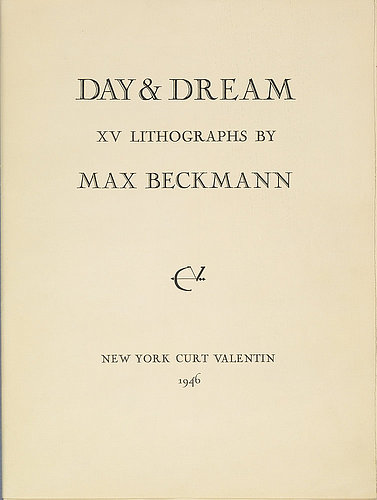 Day and Dream, Front Page.(Folder for Inv. Nr. SG 3160-SG 3174). a Max Beckmann