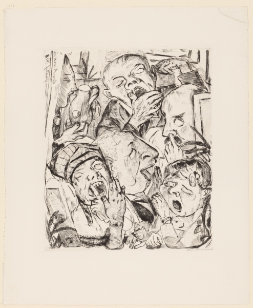 The Yawners a Max Beckmann