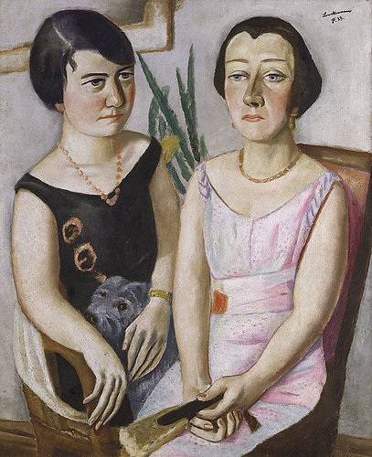 Double Portrait, Marie Swarzenski and Carola Netter. 1923 a Max Beckmann