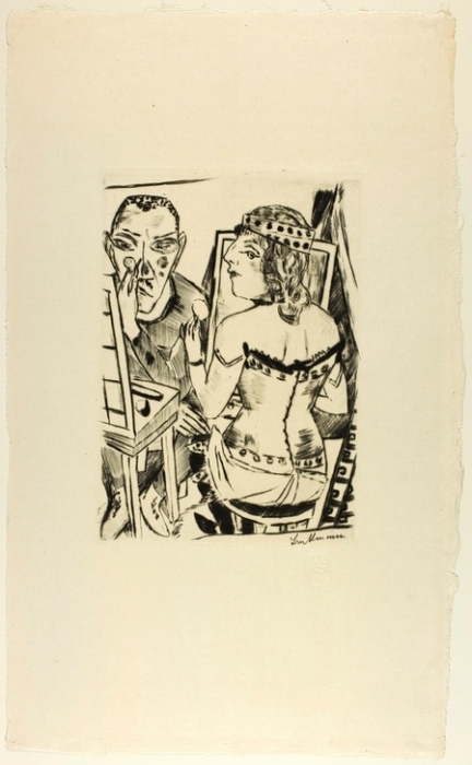 Dressing Room, plate two from Jahrmarkt a Max Beckmann