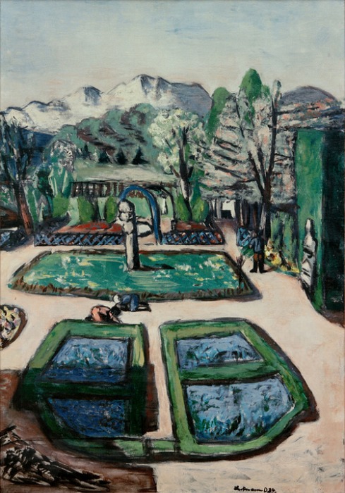 Garden Landscape in Spring a Max Beckmann