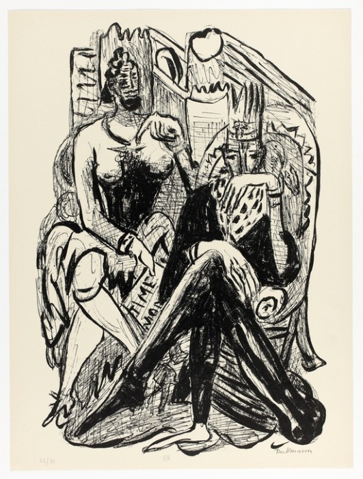 King and Demagogue, plate eight from Day and Dream a Max Beckmann