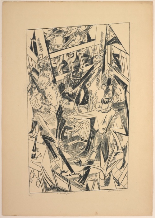 Malepartus, plate eight from Die Hölle a Max Beckmann