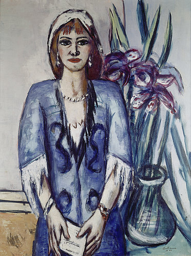 Quappi in blue. 1944 a Max Beckmann