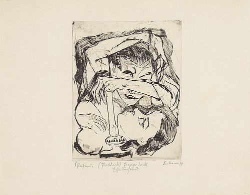 Schlafende. 1917 (H 123 l.) a Max Beckmann