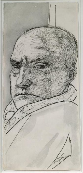 Self-portrait a Max Beckmann