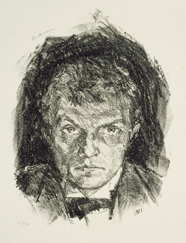 Selfportrait. 1911 a Max Beckmann