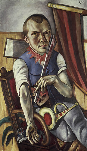 Self Portrait as Clown. 1921 a Max Beckmann