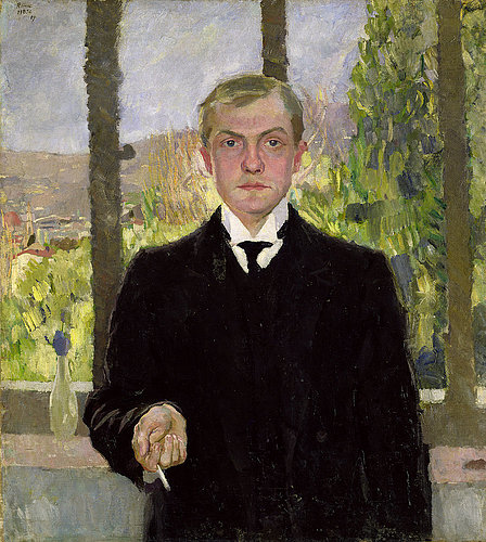 Self Portrait in Florence. 1907 a Max Beckmann