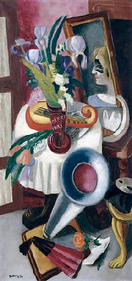 Still life with phonograph and iris. 1924
