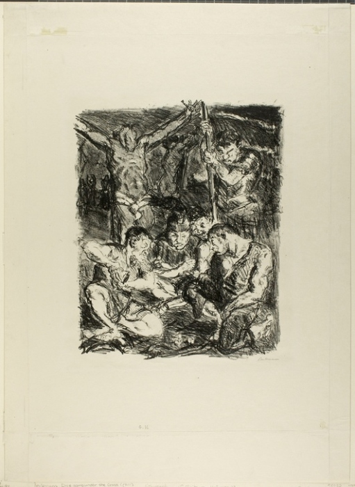 Throwing Dice Before the Cross, plate six from Sechs Lithographien zum Neuen Testament a Max Beckmann