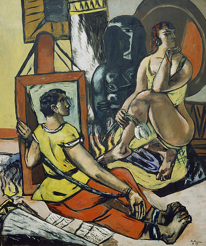 Triptych: The Temptation (of St. Anthony). Centre panel. 1936/37 a Max Beckmann
