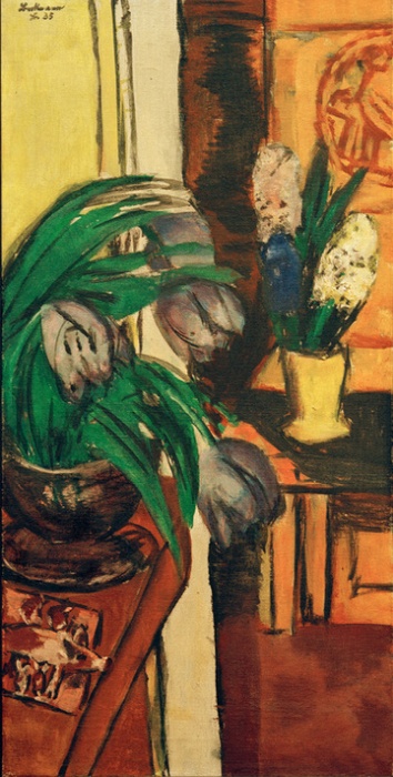 Violet tulips a Max Beckmann