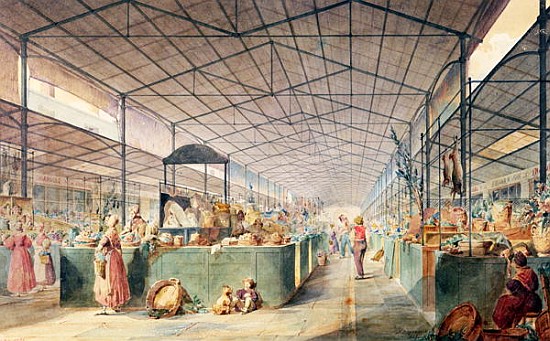 Interior of Les Halles a Max Berthelin