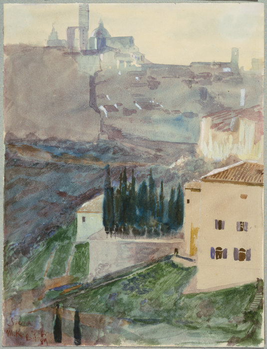 View of Siena a Max Klinger