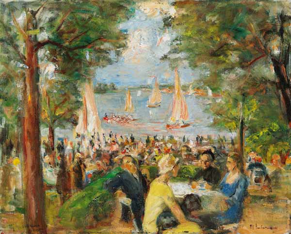 Gartenlokal an der Havel a Max Liebermann