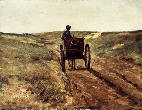 Cart in the dunes a Max Liebermann