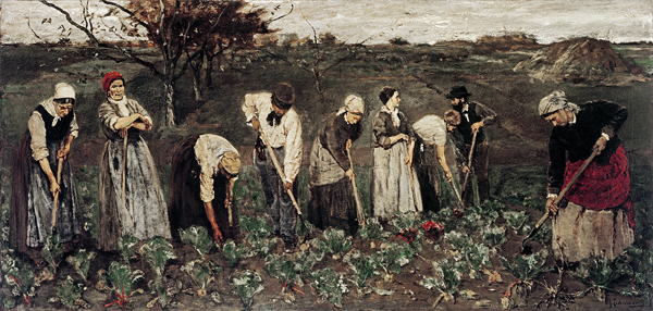 Workers on the beet field a Max Liebermann