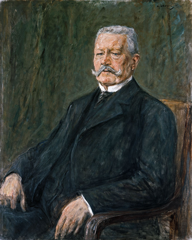 Portrait of Paul von Hindenburg a Max Liebermann