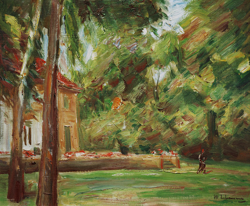 view out of the birchavenue a Max Liebermann