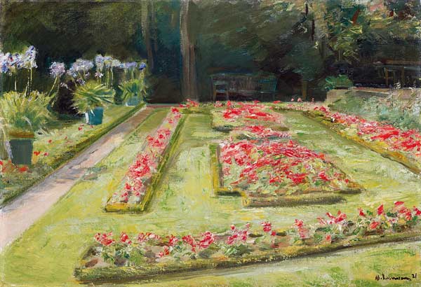 La terrazza fiorita nel Wannsee-Garten a Max Liebermann