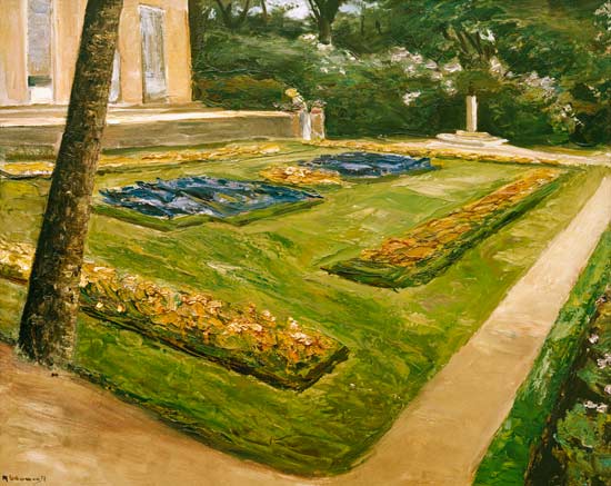 the flower-terrasse in the wannsee-garden a Max Liebermann