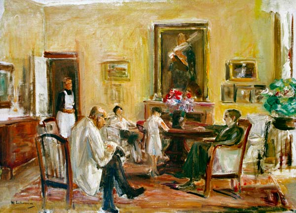 L'artista e la sua famiglia nella sua casa di Wannsee a Max Liebermann