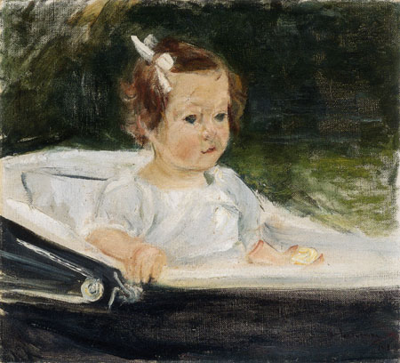 the granddaughter baby carriage a Max Liebermann