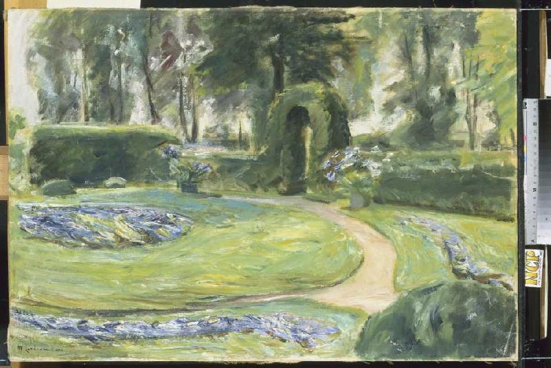 In the garden at the when lake a Max Liebermann