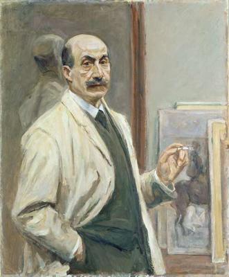 Self Portrait, 1910 (oil on canvas) a Max Liebermann