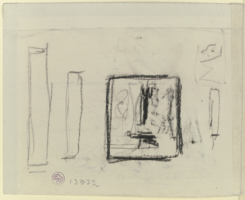 Sketched rectangles a Max Liebermann