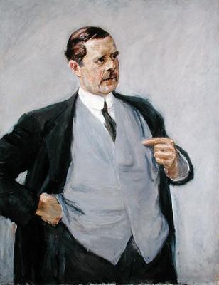 The Architect, Peter Behrens (1869-1940), 1913 (oil on canvas) a Max Liebermann