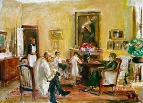 L'artista e la sua famiglia nella sua casa di Wannsee