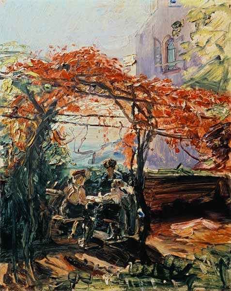 Slevogt / Wine Arbour on Neukastel, 1917 a Max Slevogt