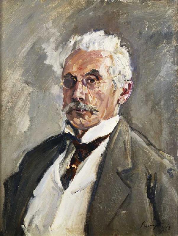 Bildnis von Carl Steinbart. ( Carl Steinbart (1852-1923) war Slevogts wichtigster Mäzen. Zeitweise b a Max Slevogt
