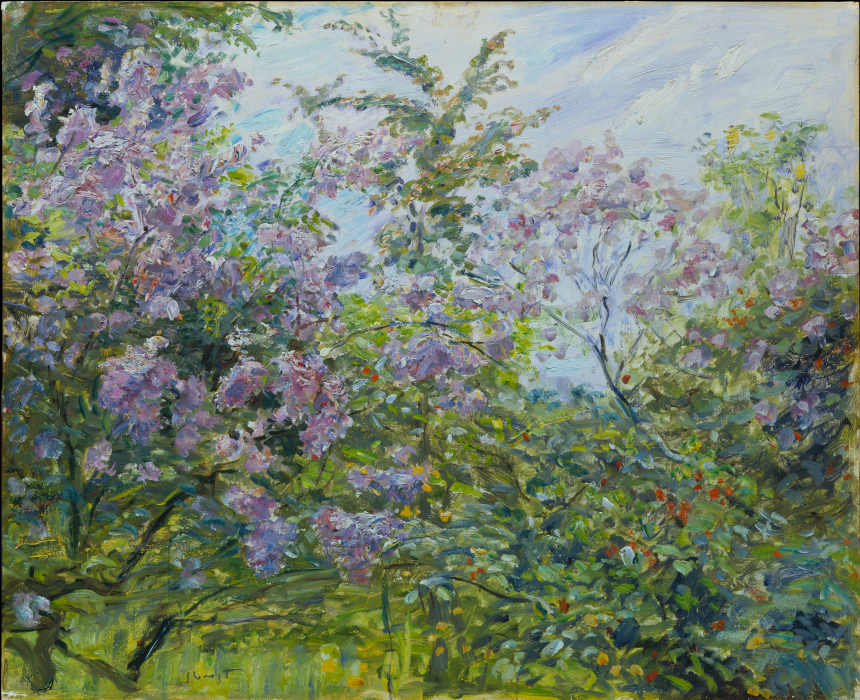 Blossoming Lilac a Max Slevogt
