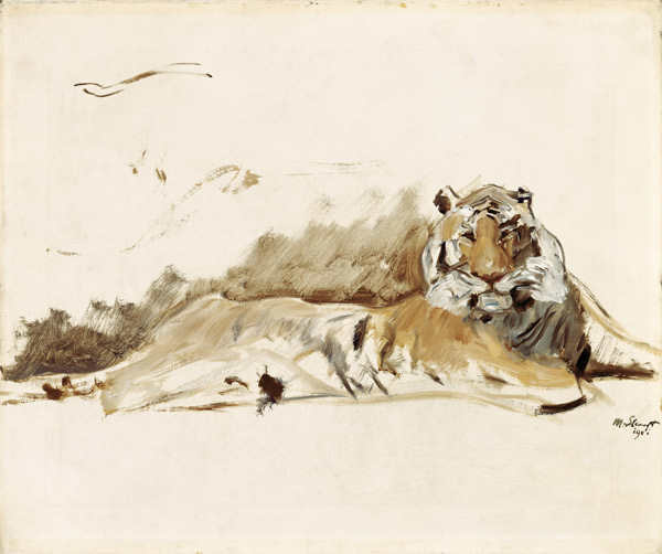 Resting tiger a Max Slevogt