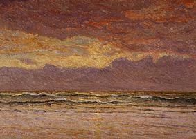 Sunset over the sea a Maxime Maufra
