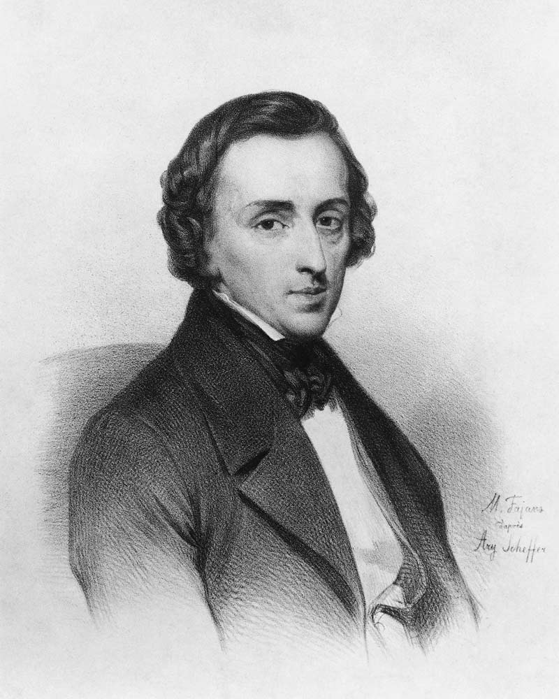 Frederic Chopin, after Ary Scheffer (1795-1858) a Maximilian Fajans