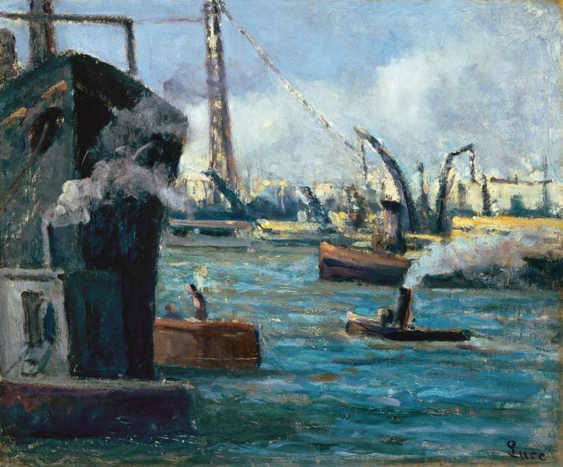 In the port of Rouen a Maximilien Luce