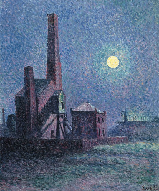 Factory in the Moonlight a Maximilien Luce