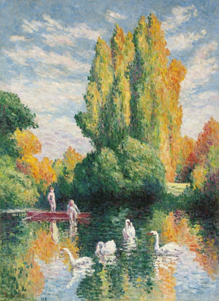 Pappeln, Herbst a Maximilien Luce