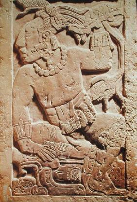 Bas relief of a warrior
