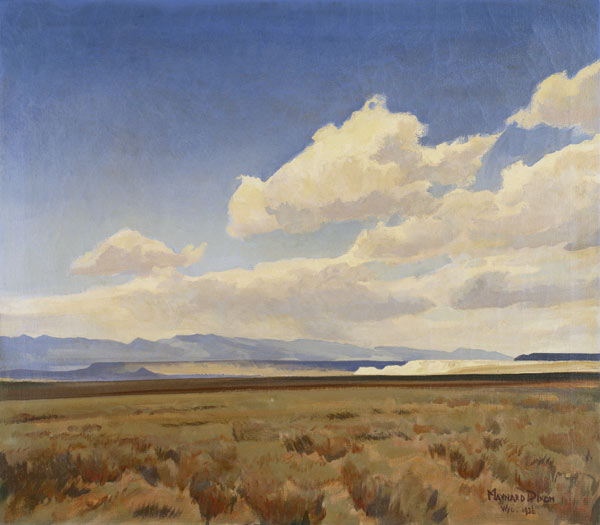 Landschaft in Wyoming (Winds of Wyoming) a Maynard Dixon