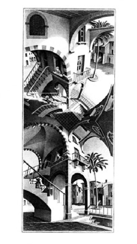 Oben und Unten - (ESE-10) a M.c. Escher